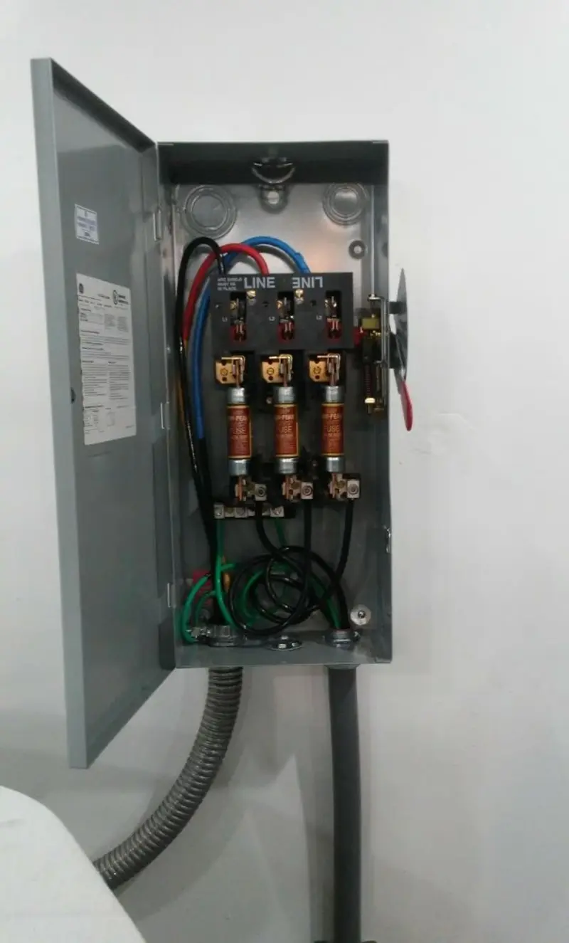 Three-phase disconnect switch installed for Electrical Wiring & Rewiring in Dacono
