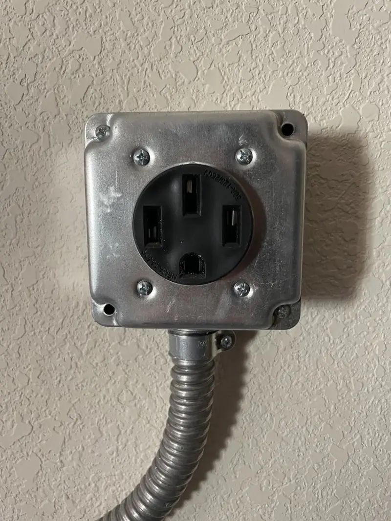 NEMA 14-50 outlet installed for Electrical Panel Upgrade in Dacono